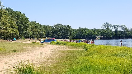 Lieu de baignade près des Grilles