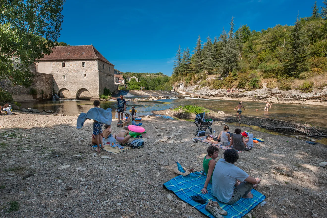 Lieu de baignade près de Cabrerets