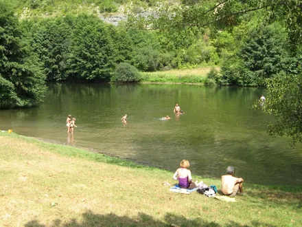 Lieu de baignade près de Marcilhac-sur-Célé